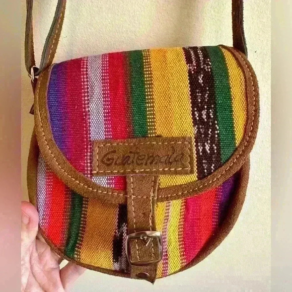 Handmade Crossbody Multicolor Purse With Adjustable Strap - Guatemala - Picture 3 of 13